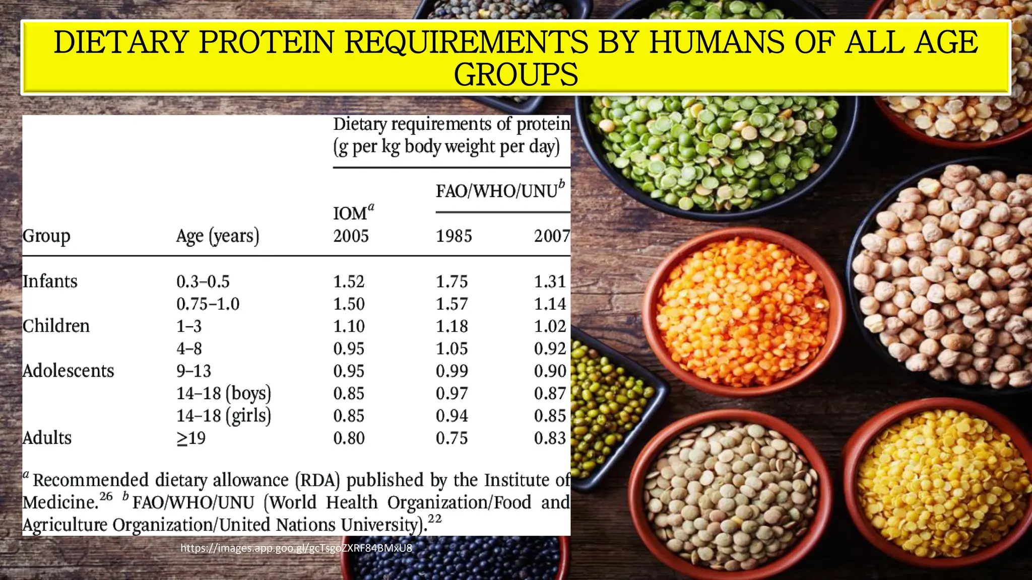 DIETARY PROTEIN REQUIREMENTS BY HUMANS OF ALL AGE
GROUPS
https://images.app.goo.gl/gcTsgoZXRF84BMxU8
 