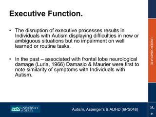 Topic 6 - Aetiology of ADHD & Autism 2010 | PPT