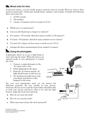 Columbus City Schools
Curriculum Leadership and Development
Science Department 2014
 
