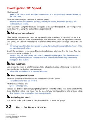 Columbus City Schools
Curriculum Leadership and Development
Science Department 2014
 