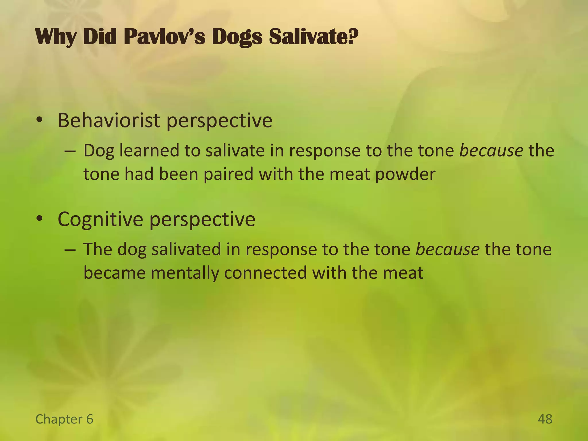 Operant ConditioningLearning what does what to what