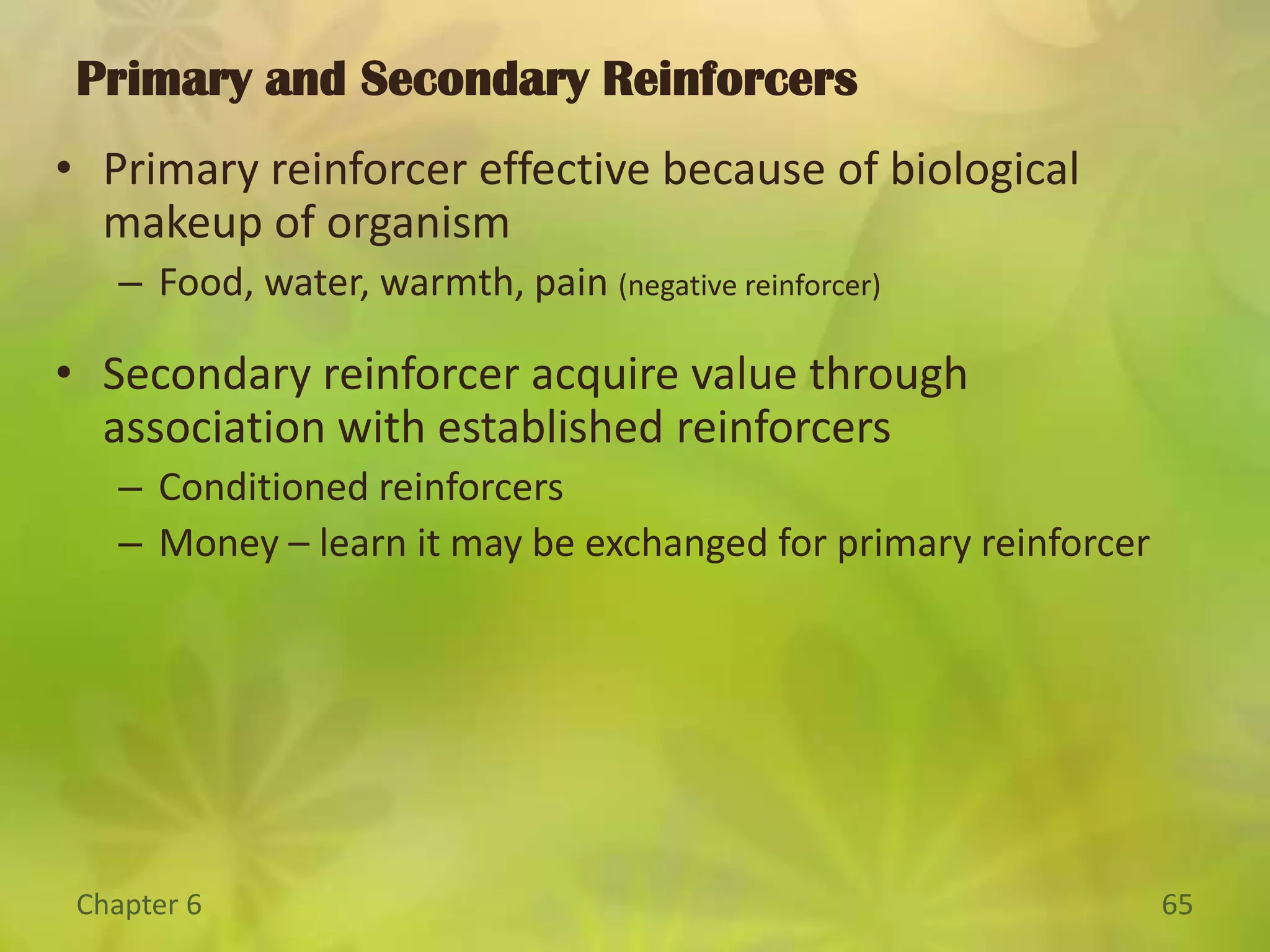 Contingency theory:  suggests that learning occurs only when the conditioned stimulus provides information about the unconditioned stimulus.Rescorla concluded that the co-appearance of two events cannot in itself explain classical conditioning.  Instead, learning occurs only when the conditioned stimulus provides information about the unconditioned stimulus.Learning theory occurs because a conditioned stimulus indicates that the unconditioned stimulus is likely to follow.A CLOSER LOOK:  Contingency Theory