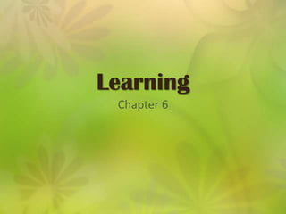 Learning Chapter 6 