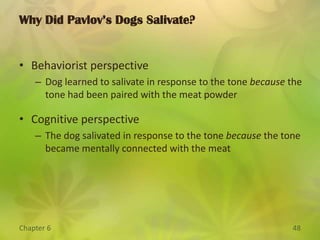 Operant ConditioningLearning what does what to what