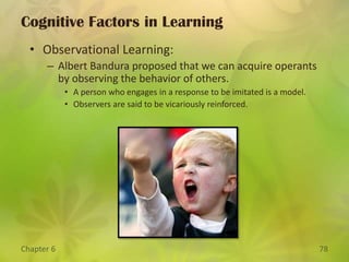 Contribution of Ivan PavlovWhile studying salivation in dogs, Pavlov “happened” upon the principles of conditioningReflexes (unlearned) can be learned (or conditioned) through association