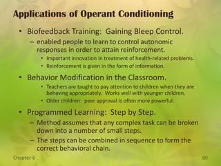Features and Phases of Classical Conditioning