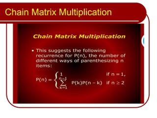 Chain Matrix Multiplication