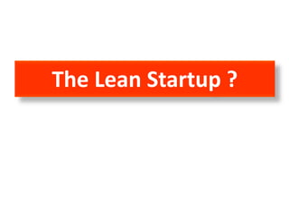 The Lean Startup ?
 