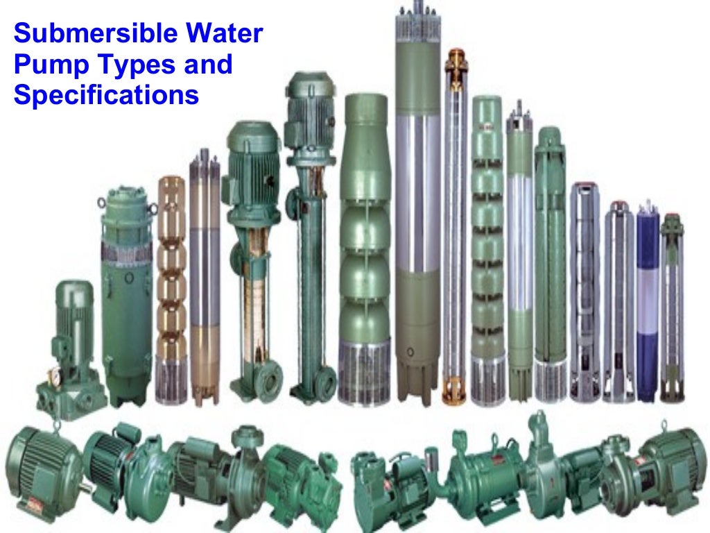 Submersible Water Pump Types And Specifications