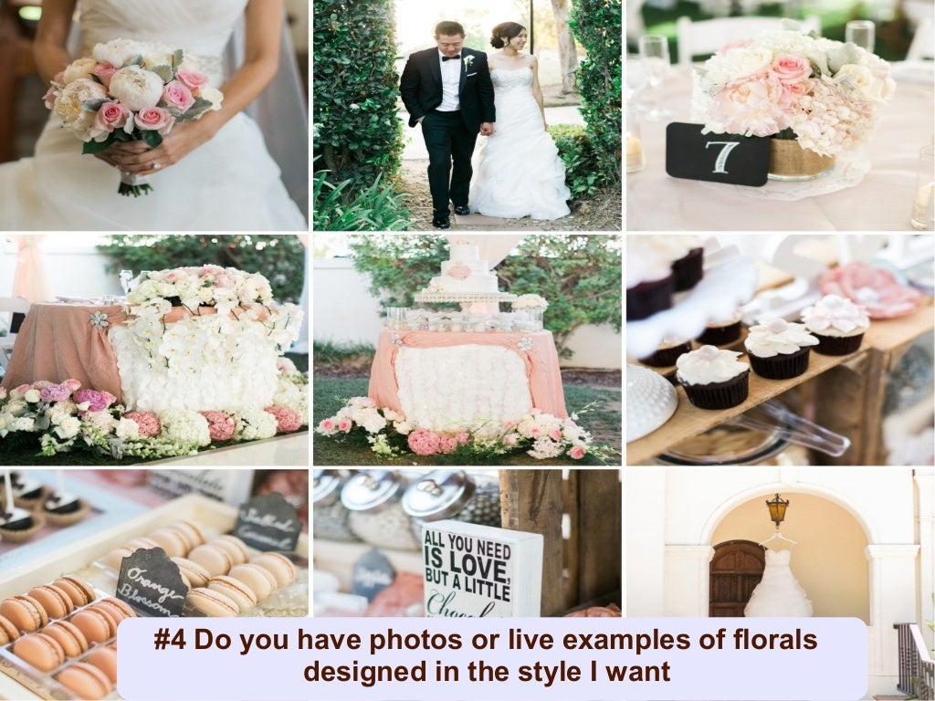 6 questions to ask your wedding florist