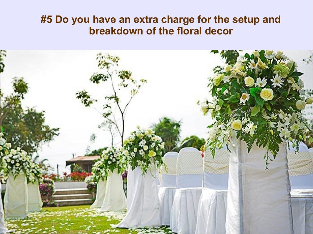 6 questions to ask your wedding florist