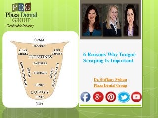 6 Reasons Why Tongue
Scraping Is Important
Dr. Steffany Mohan
Plaza Dental Group
 
