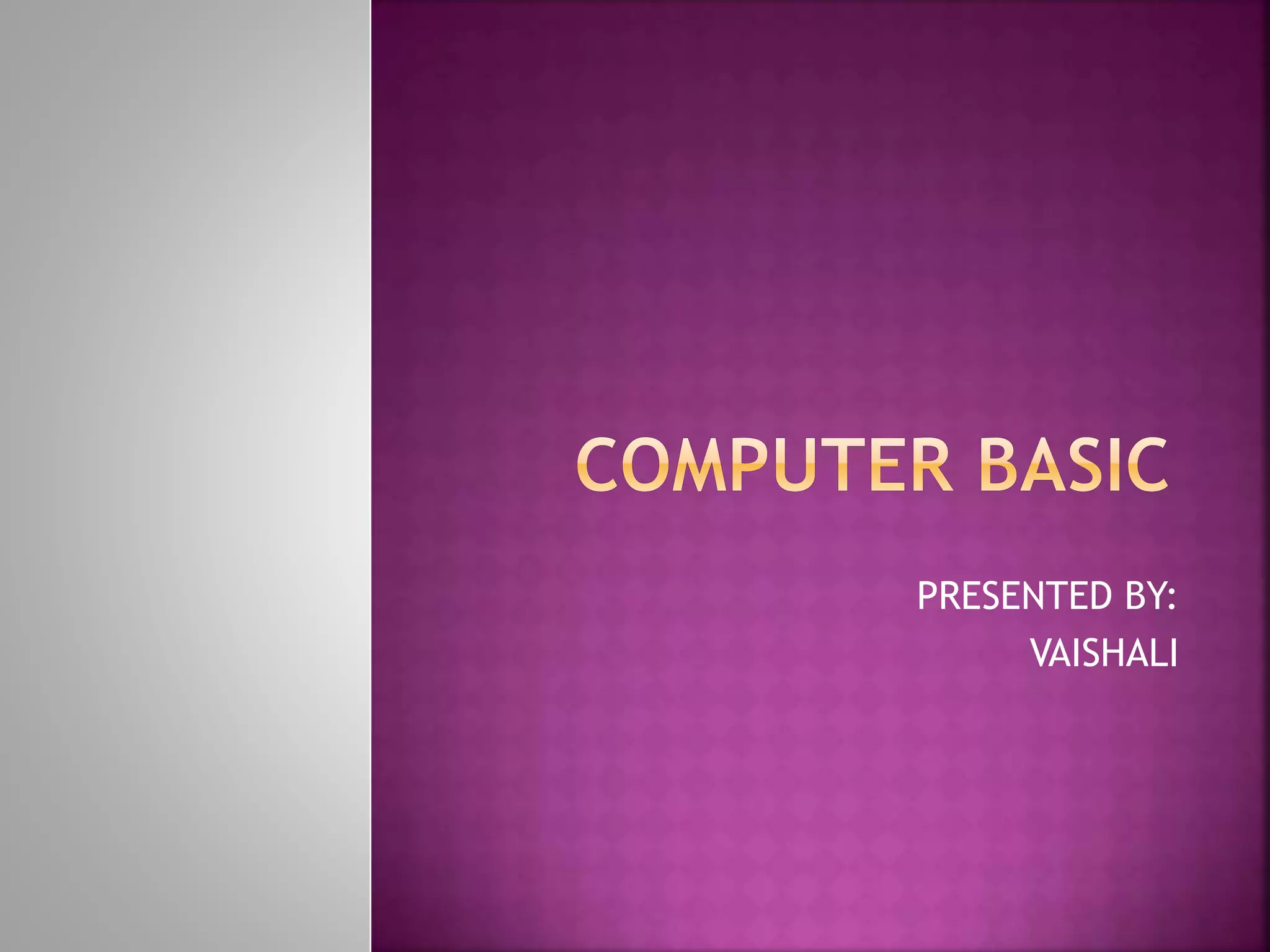 Computer basic | PPT