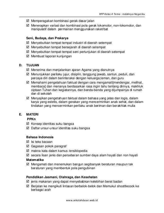 [6] rpp sd kelas 4 semester 2 indahnya negeriku www 