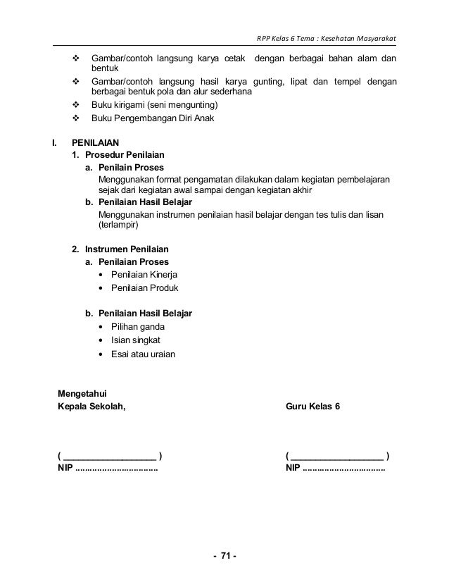 [6] rpp sd kelas 6 kesehatan masyarakat