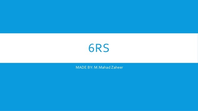 6RS
MADE BY: M.MahadZaheer
 