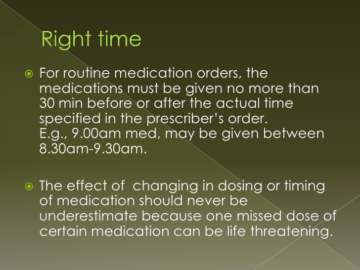 6 rules of drug administration