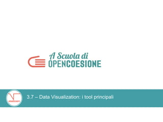 3.7 – Data Visualization: i tool principali
 