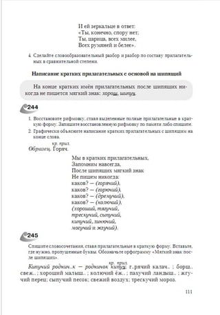 Русский язык 6 класс