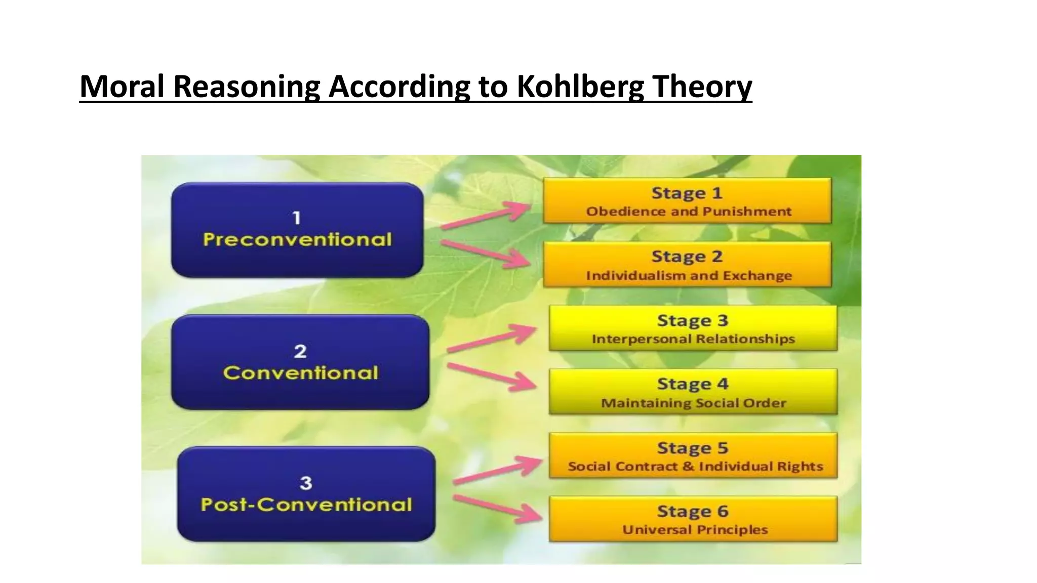 Moral Reasoning According to Kohlberg Theory
 