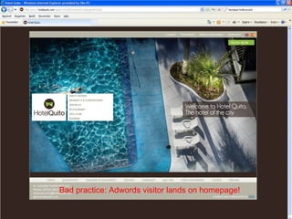 Centre for the Promotion of Imports from developing countries | 2012 Bad practice: Adwords visitor lands on homepage! 