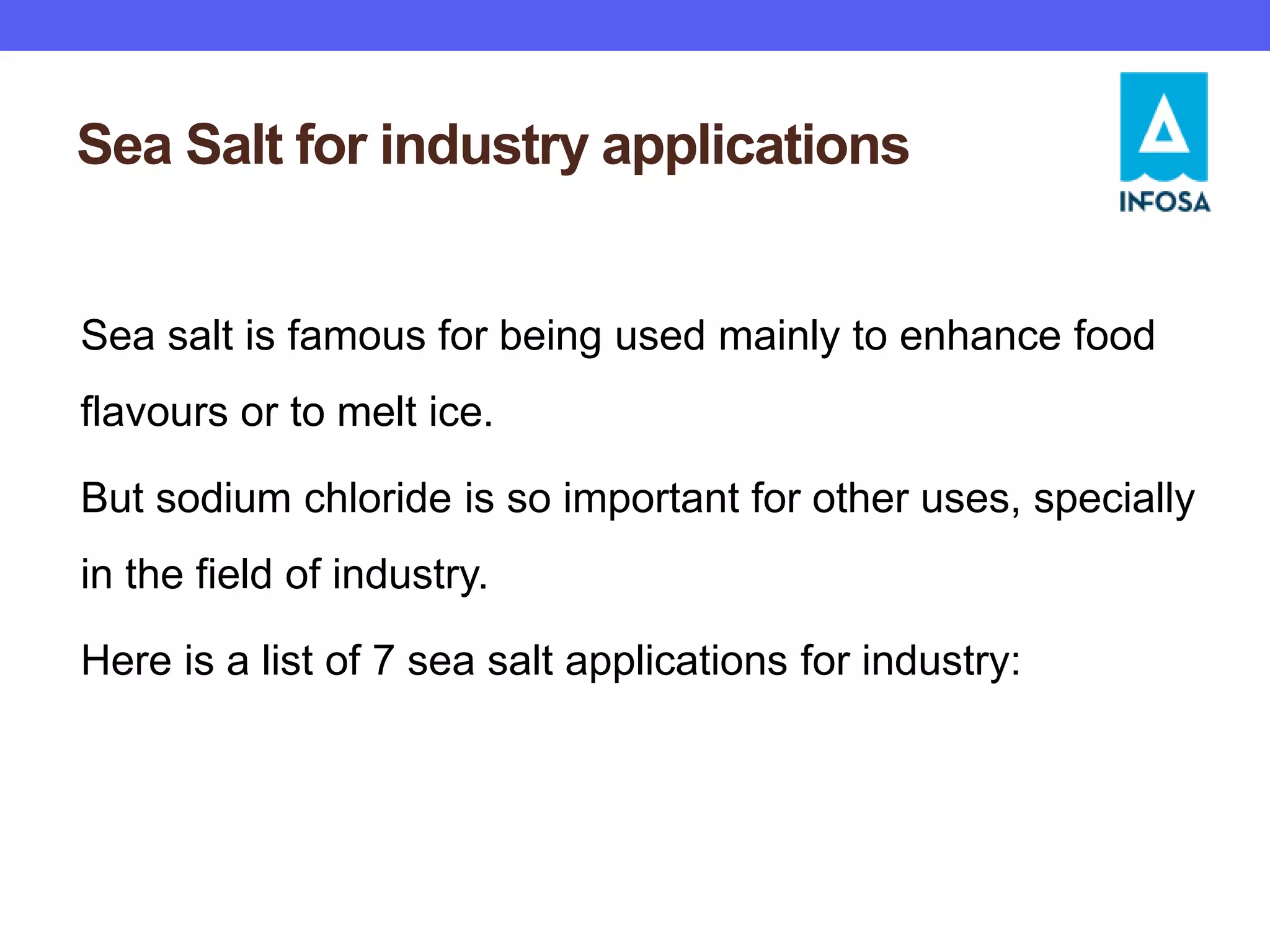 6 sea salt applications for industry | PDF