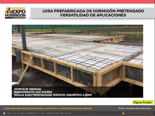 Losas prefabricadas de hormigón, un aporte a la productividad en vivi…