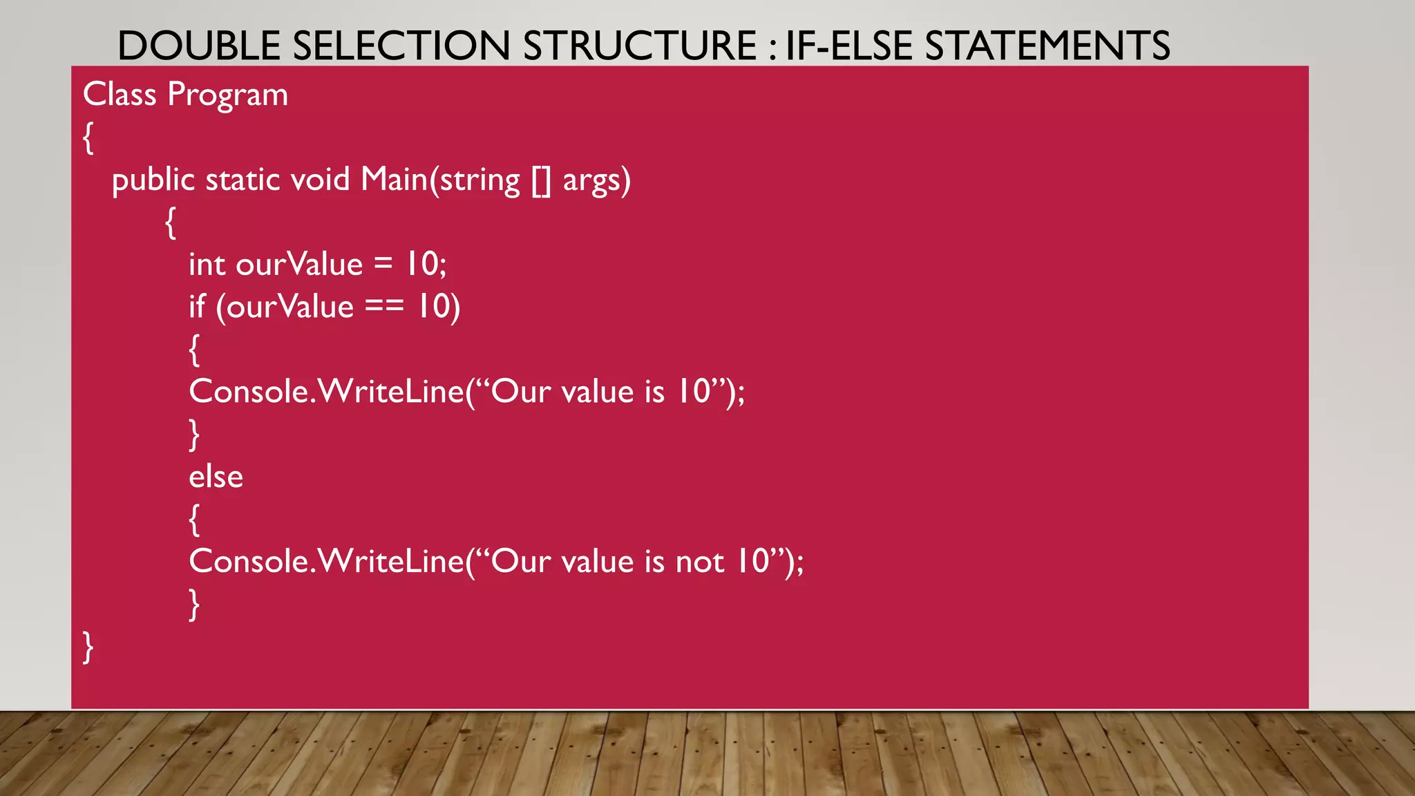 selection structures | PDF image.