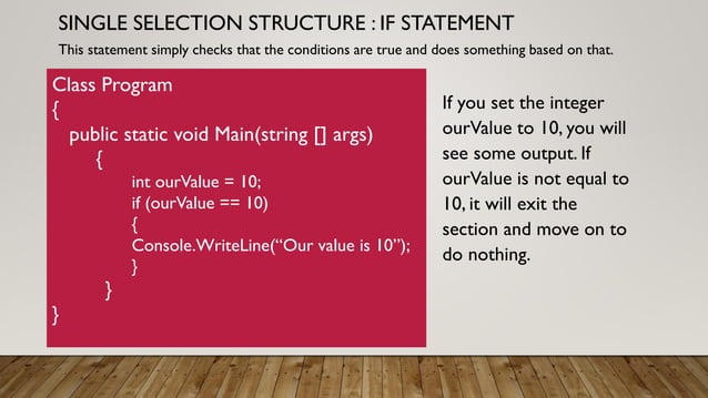 selection structures | PDF image.