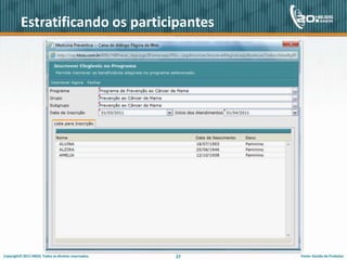 AgendaConhecendo a carteira