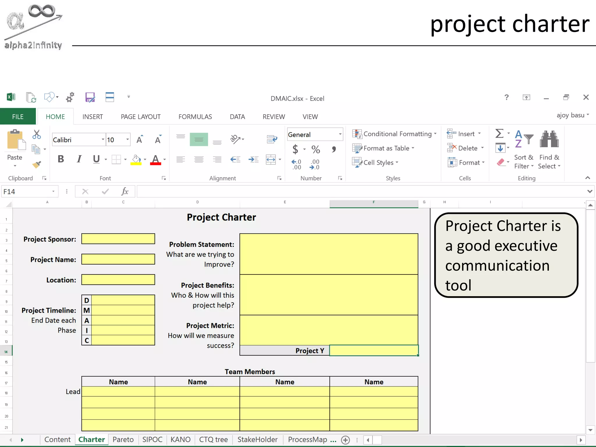 © alpha2infinity
project charter
Project Charter is
a good executive
communication
tool
 