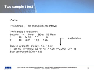 Two sample t test 
