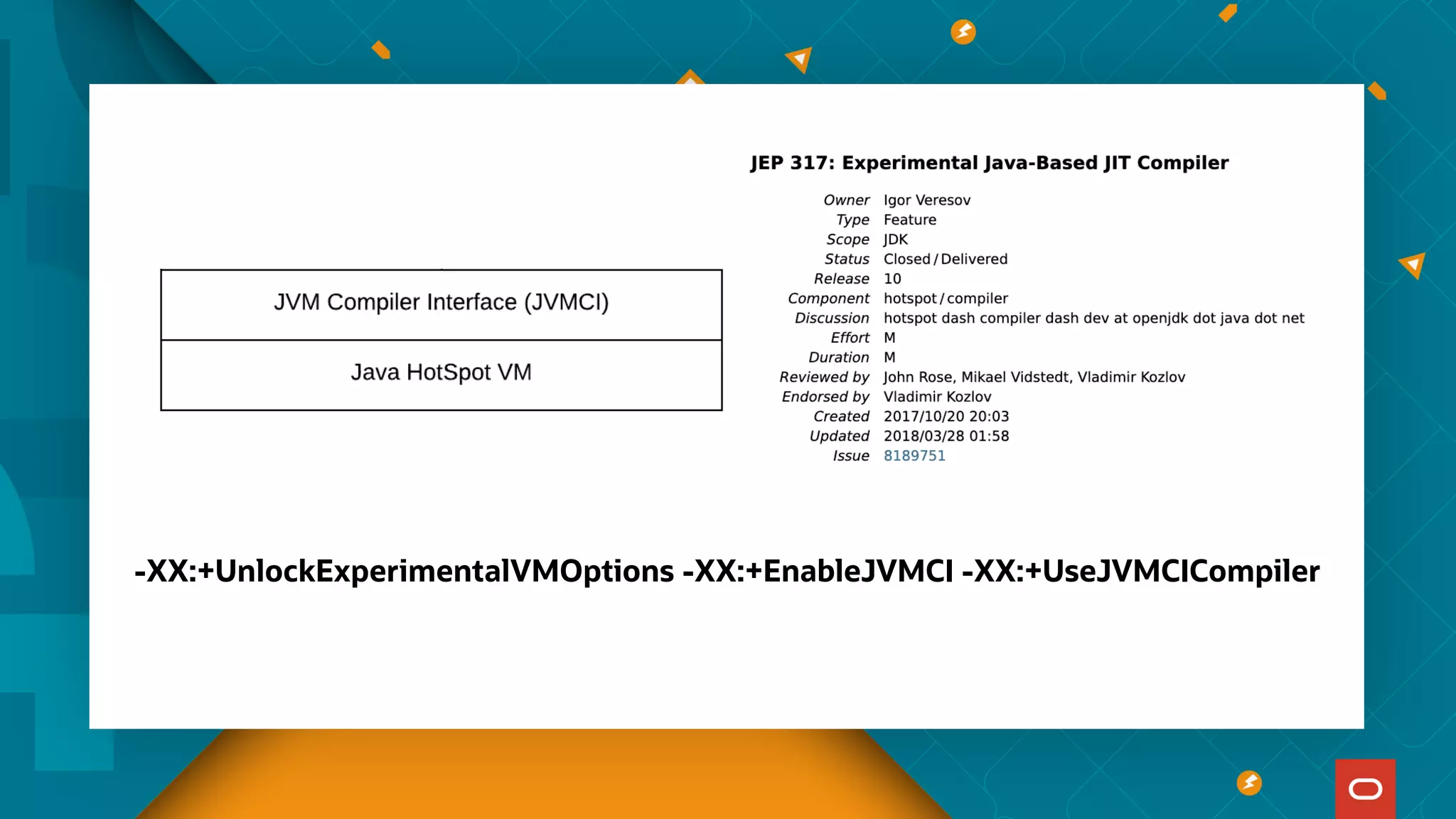 -XX:+UnlockExperimentalVMOptions -XX:+EnableJVMCI -XX:+UseJVMCICompiler
 