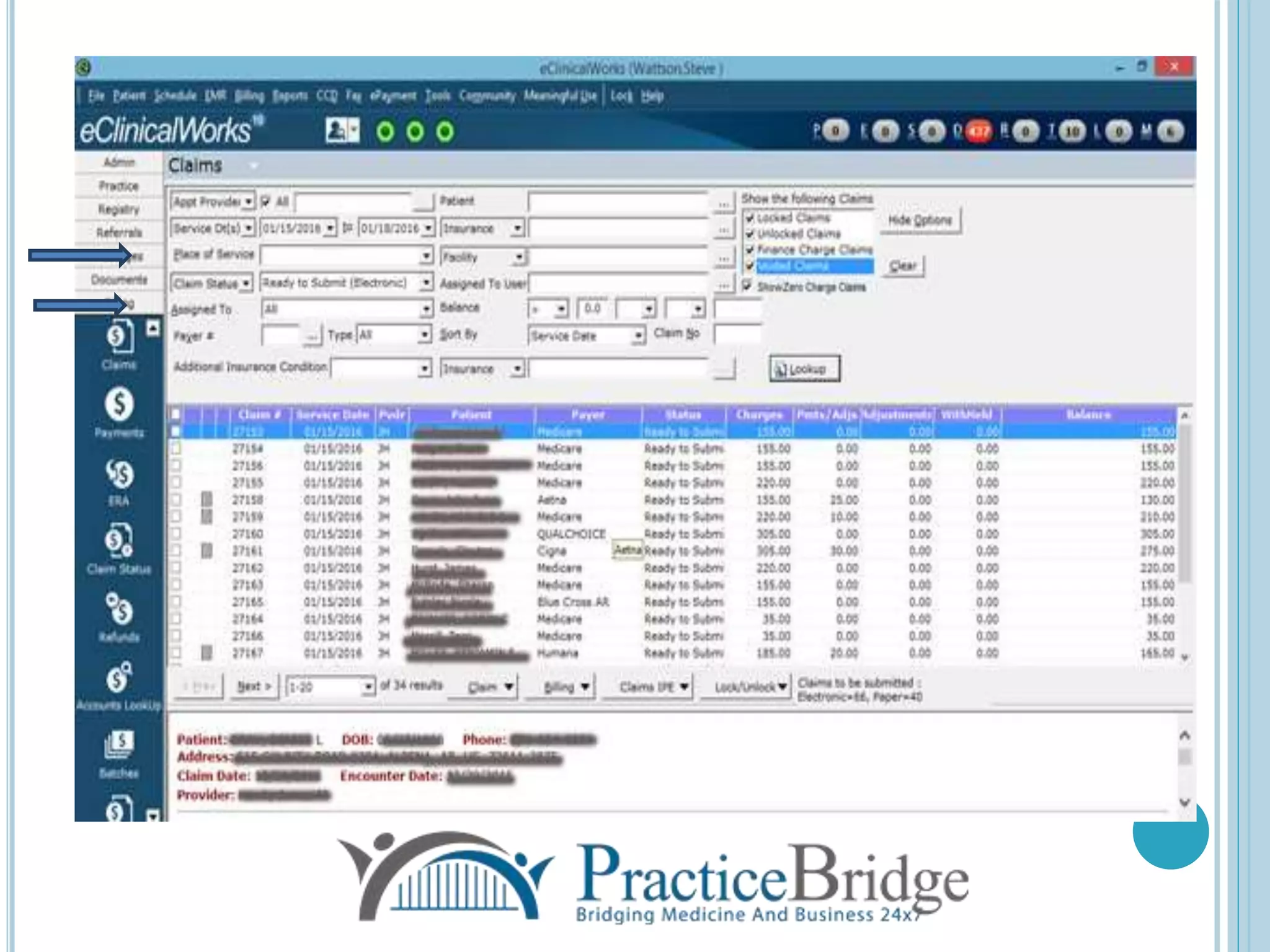 6 simple steps to create secondary claims using eClinicalWorks! PPT