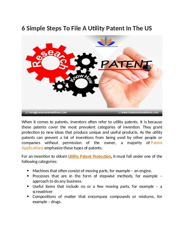 6 Simple Steps To File A Utility Patent In The US