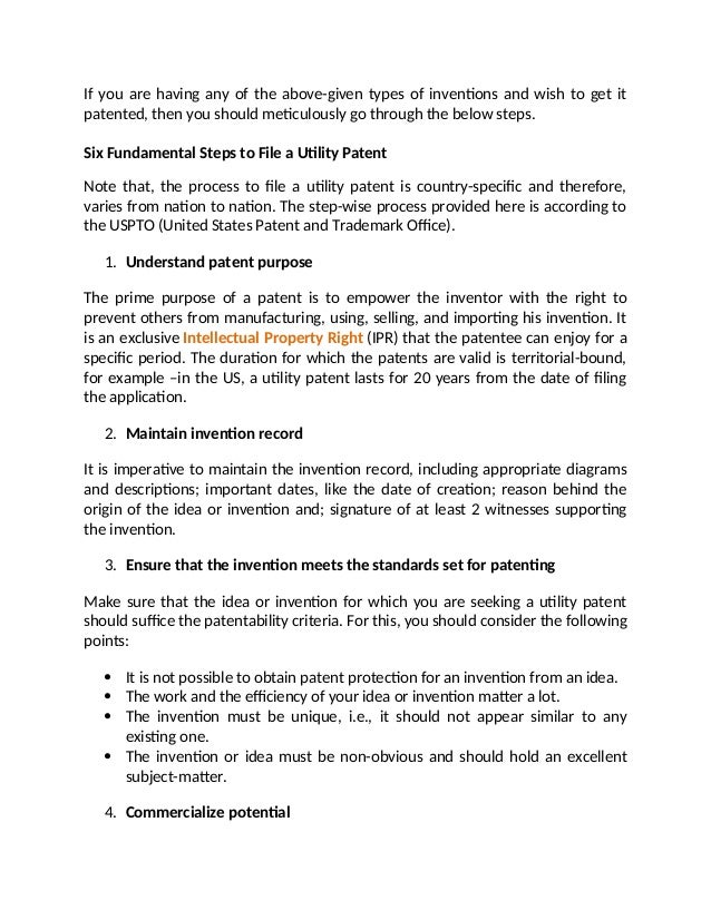6 Simple Steps To File A Utility Patent In The US