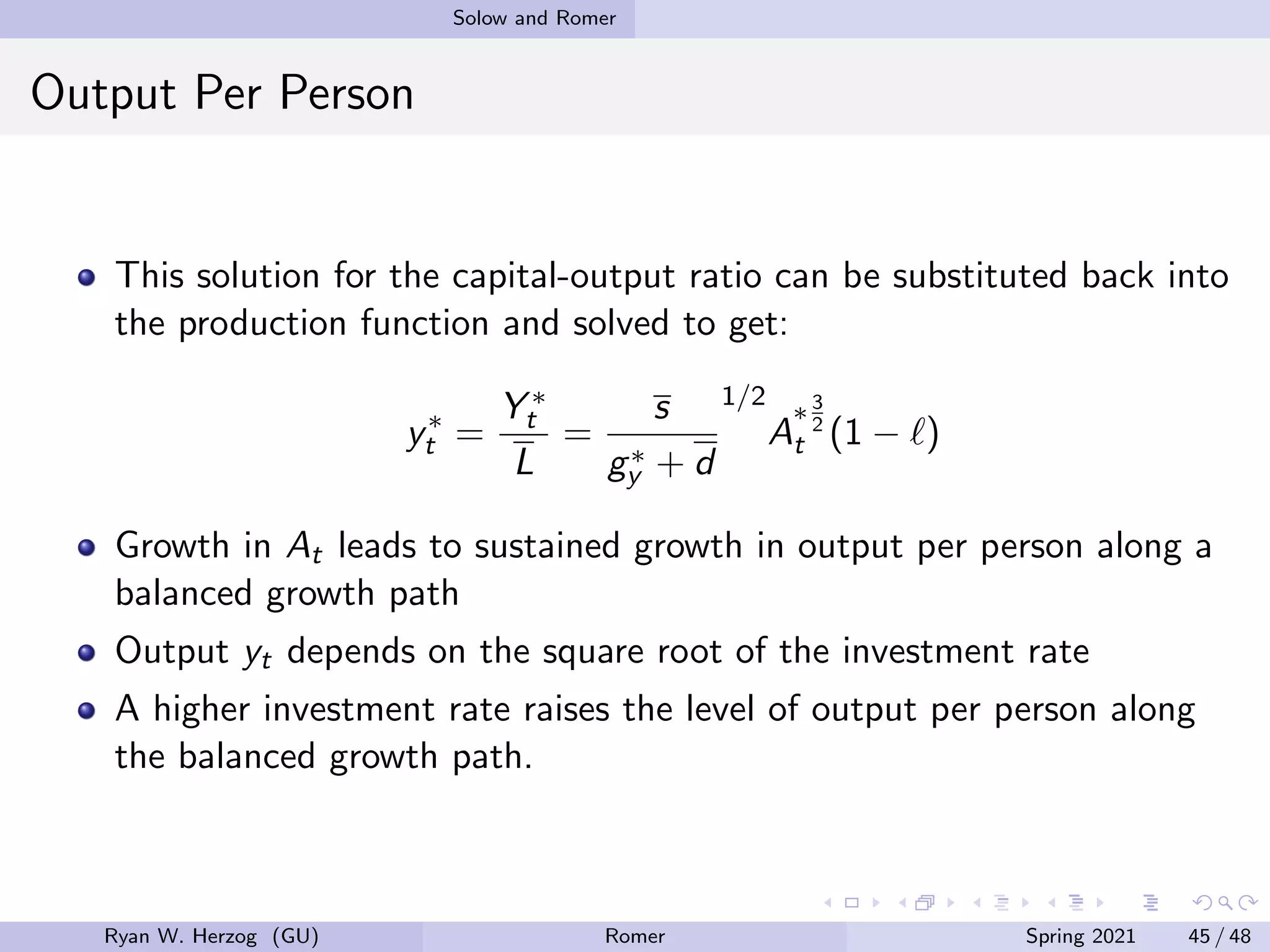 Chapter 6 - Romer Model | PDF