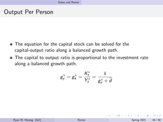 Chapter 6 - Romer Model | PDF