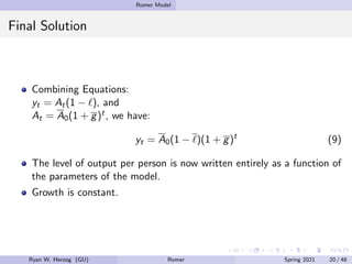 Chapter 6 - Romer Model | PPT