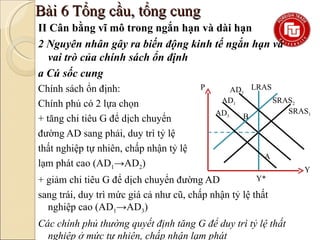 Đề tài Sử dụng mô hình ADAS để phân tích tác động của chính sách tài khóa  đến sản lương việc làm và giá cả  Tài liệu ebook giáo trình