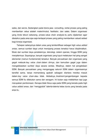 Modul Value Chain Internal Environment Analysis from Value Chain Management | PDF