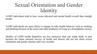 Understanding Social Causes of Health and Health Disparities | PPTX
