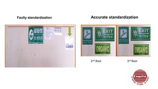 Faulty standardization
2nd floor 3rd floor
Accurate standardization
 
