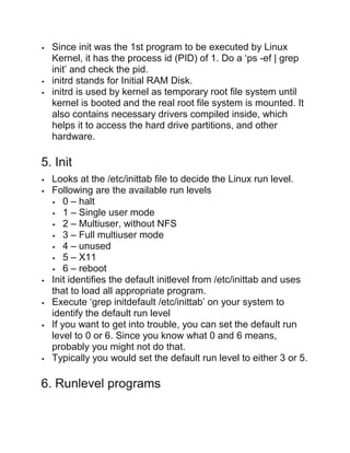 6 stages of linux boot process | DOCX