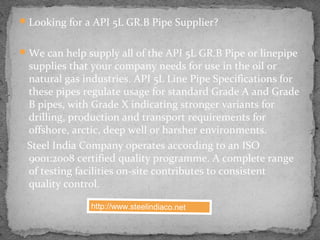 API 5L GR.B Pipe | PPT