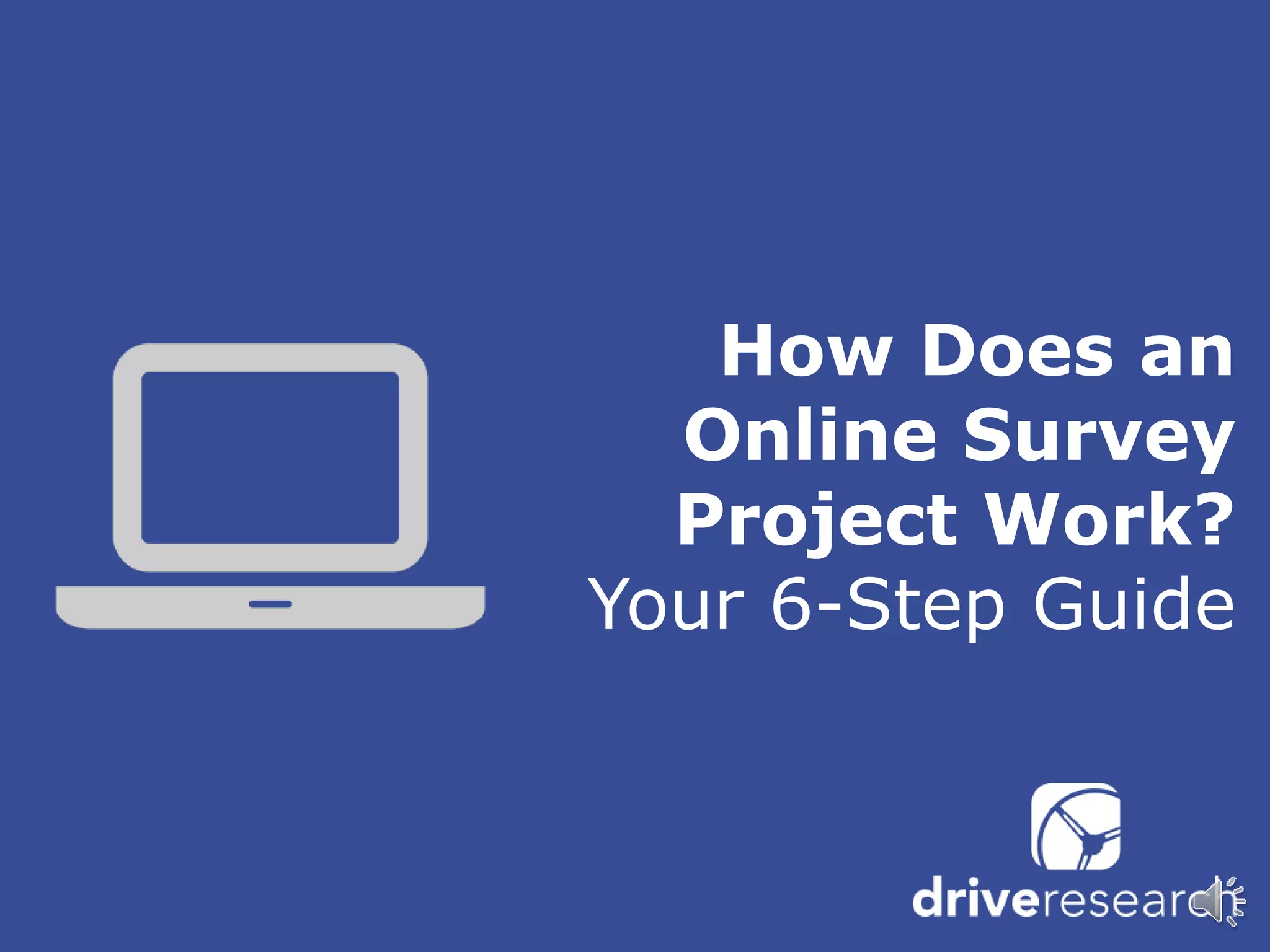 How Does an
Online Survey
Project Work?
Your 6-Step Guide