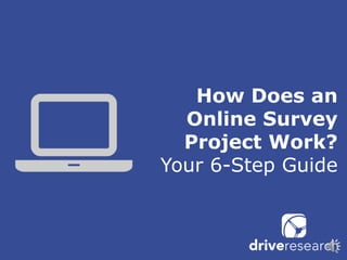 How Does an
Online Survey
Project Work?
Your 6-Step Guide
 