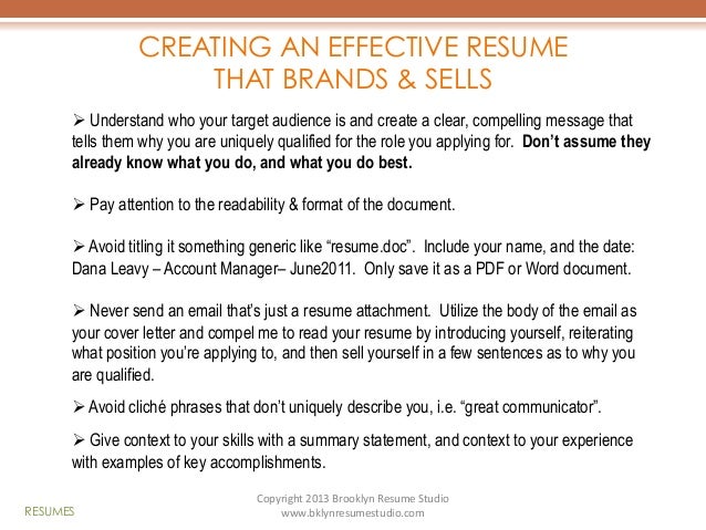 networking online 7 creating an effective resume