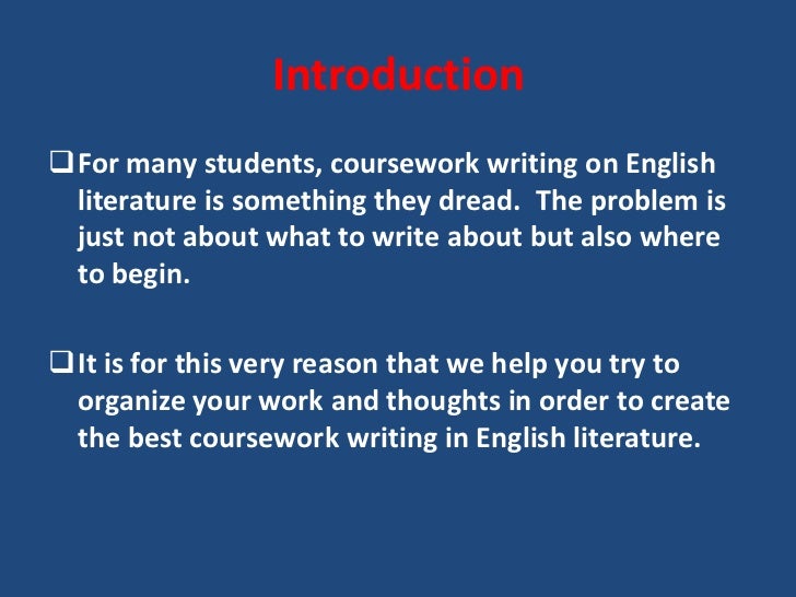 Coursework writing steps picture