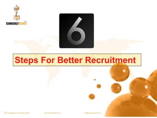Steps For Better Recruitment  